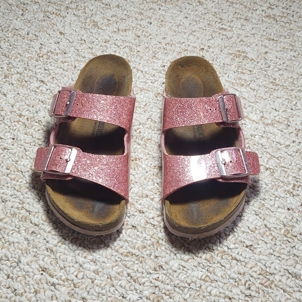 Birkenstock Arizona Double Strap Cosmic Sparkle Rose Sz 34 / 3 - 3.5
